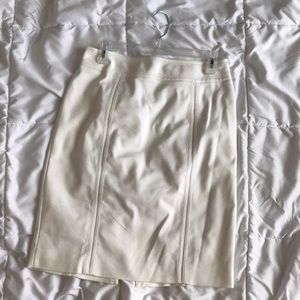 White House Black Market Cream Skirt